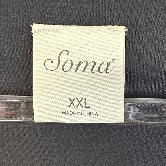 Soma Black Wide Leg Jumpsuit Plus Size XXL Cap Sleeve - Picture 3 of 8